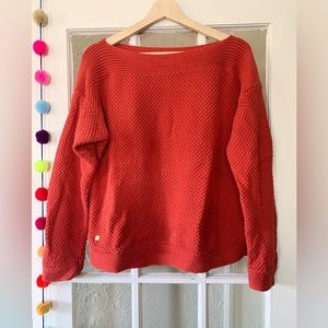 Red Cotton Lauren Ralph Lauren Sweater in Women’s XL